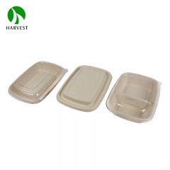 CR series rectangular bamboo pulp environmental protection lunch box