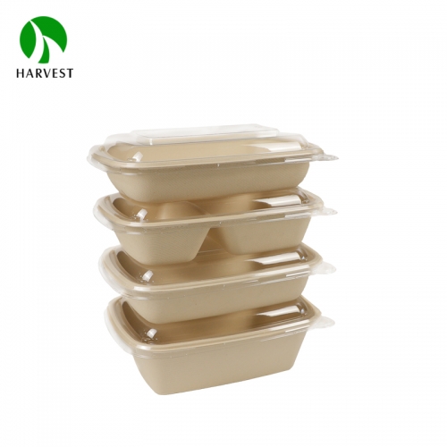 CR series rectangular bamboo pulp environmental protection lunch box