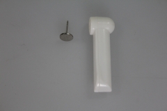 White, Steel Pin (P01)