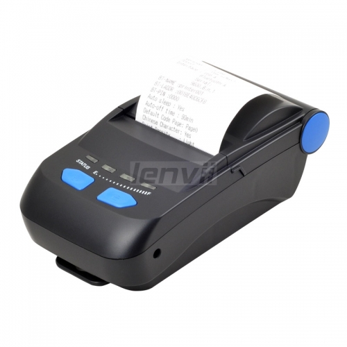 Портативный чековый принтер Bluetooth, тепловой чековый принтер, чековый принтер размером 58 мм, скорость печати 70 мм / с, поддержка Windows / Androi