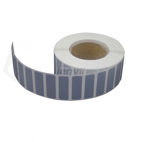 Silver PVC Bar code Label non-shreddable Need Resin Ribbon Customize any Size The following are common sizes