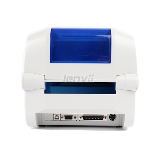 4in/110mm Thermal and Termal Transfer Barcode Label Printer with Automatic Cutter for Labels | LENVII 1624TC