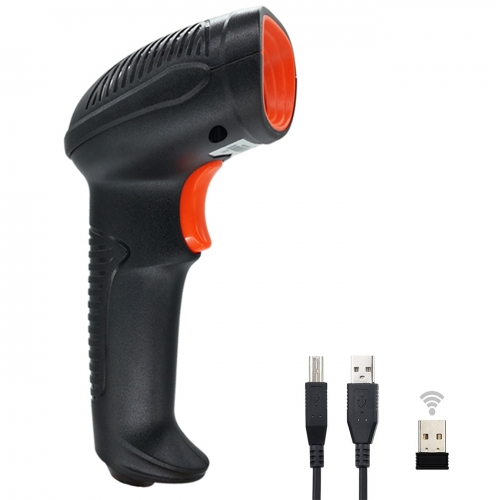 LENVII CW200 1D Wireless Laser Barcode Scanner Fast Scanning Used in Supermarkets, Clothing Stores,Hotels, etc.