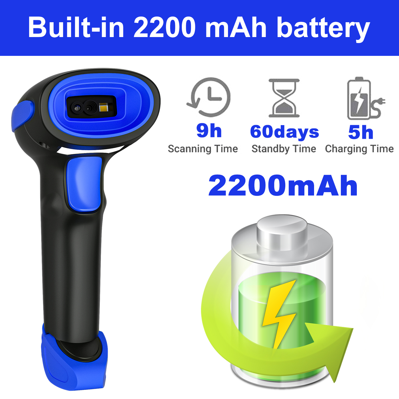 Wireless USB barcode scanner