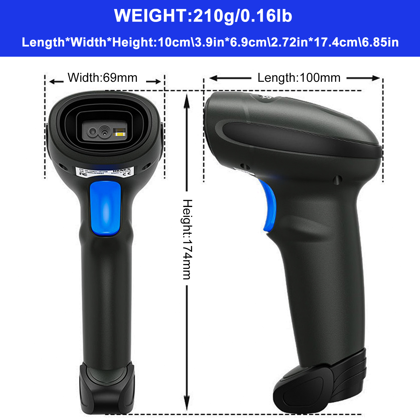 Wireless barcode scanner for food service
