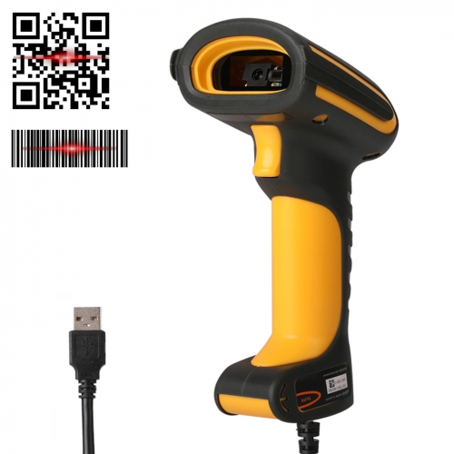 2D Barcode Scanner HD Industrial QR-Code High Density,Waterproof Anti-Shock Construct Bar Code Reader, Industry 4.0 Barcode Scanner | LENVII I200