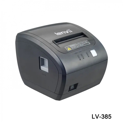 LENVII LV-L385 3IN/80MM Thermal Receipt Printer with Auto-cutter Black
