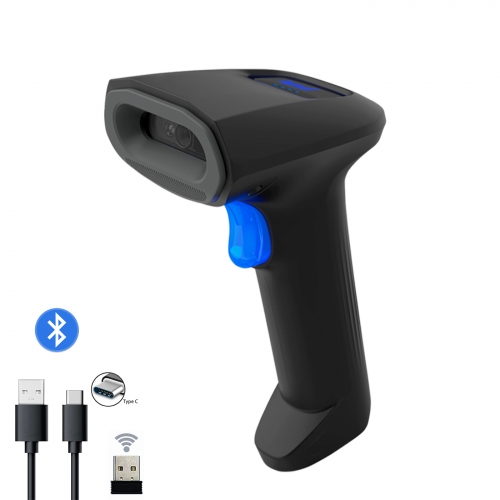 LENVII FW840  2D Handheld Barcode Scanner 2.4G+Bluetooth+Wired 3in1 Connection for Supermarket Shops Stores etc...Hot sales