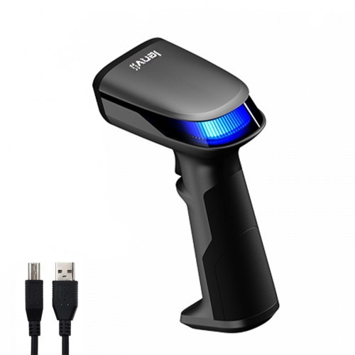 LENVII F730 Wired Handheld 2D Barcode Scanner Type-C Charging Cable with High Efficient Scanning for Book stores, Restaurant, Supermarket....