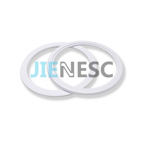 Cover ring for escalator handrail sterilizer