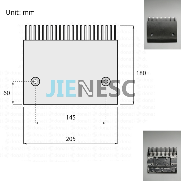 50641440 205.4*180.8mm moving walke comb plate for JIENESC