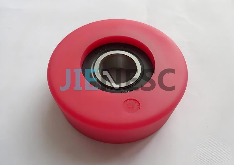 76*25mm 6204 Red Escalator Step Chain Roller From Factory