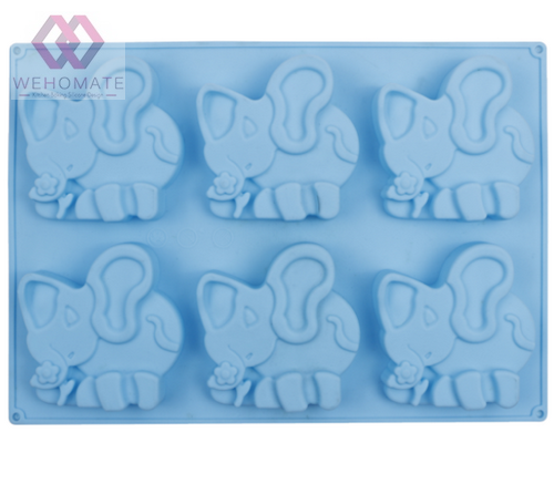 Silicone Elephant Cake Mold Baking Mold Jelly Pudding Ice Cube Mold DIY Soap Mold