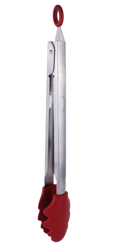 Kitchen Tongs 9/12 inches Stainless Steel Silicone BBQ tong