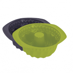 Silicone Fluted Tube Cake Baking Pan,Non-stick Cake Mold,Bakeware
