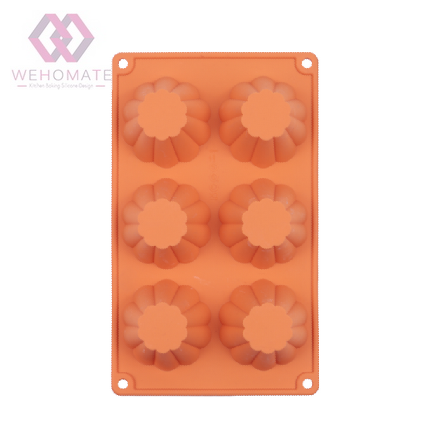 Silicone Flower Shape Muffin Mold Cake Mold Bakeware Jelly Pudding Mold DIY Soap Mold