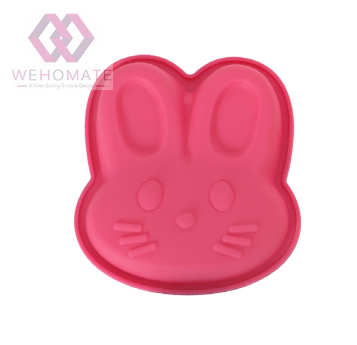 Silicone Rabbit Face Cake Mold Baking Mold Jelly Pudding Mold