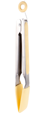 9/12 inch Food tong with rectangle silicone head