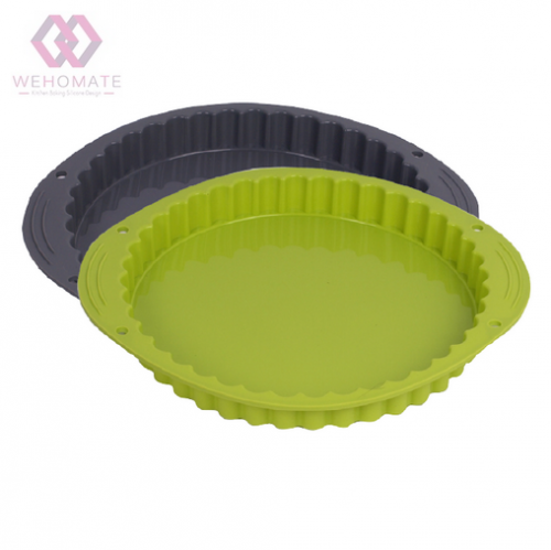 Silicone Tart Pan, Pie Pan,Quiche Baking Dish,Non-Stick Pizza Pie Mold