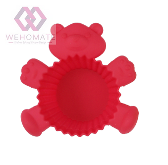 Silicone Bear Shape Cake Mold Baking Cup Jelly Pudding Mold Muffin Mold DIY Soap Mold