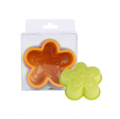 Silicone Mini Flower Cake Mold Baking Cup Ice Cube Jelly Mold Pudding Mold DIY Soap Mold