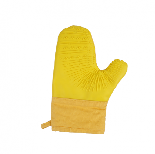 Silicone insulated glove with single silicone