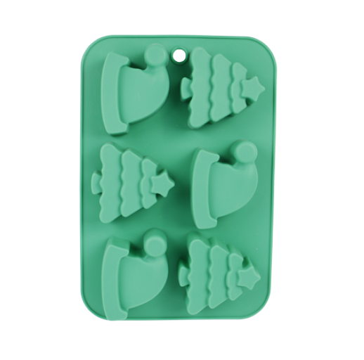 Silicone Christmas Cake Mold Baking Pan Christmas Hat Christmas Tree Soap Mold