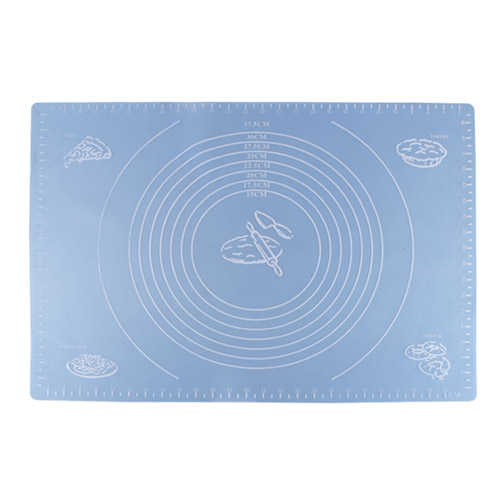 Silicone baking mat with printing measurement