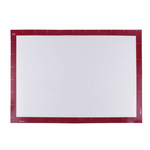 Silicone baking mat with glass fiber inside