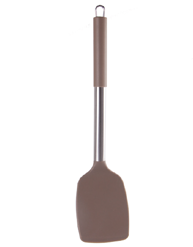 Silicone solid turner with silicone tube handle