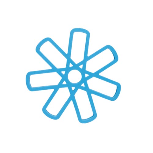 Silicone 7 leaves flower pot mat/trivet