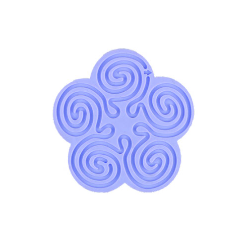 Silicone flower shape cup mat