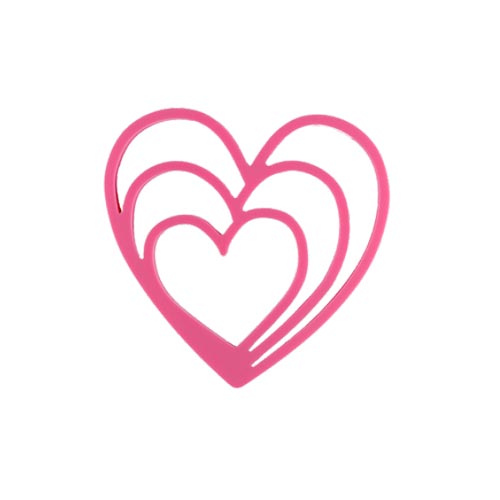 Silicone heart pot mat/trivet