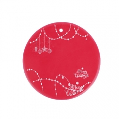 Silicone round pot mat with printing