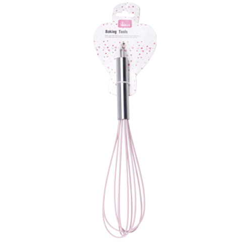 Wired Whisk Silicone Whisk - Stainless Steel & Silicone Kitchen Utensils for Blending, Whisking, Beating & Stirring