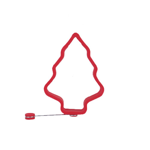 Silicone X'mas tree egg fryer with S/S wire,Egg Cooking Rings,Silicone egg former,Durable & Reusable Silicone Ring Eggs