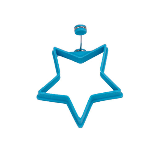 Silicone star shape egg fryer with S/S wire,Egg Cooking Rings,Silicone egg former,Durable & Reusable Silicone Ring Eggs