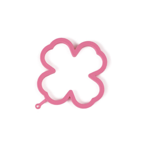 Silicone four leaf clover egg fryer,Egg Cooking Rings,Silicone egg former,Durable & Reusable Silicone Ring Eggs