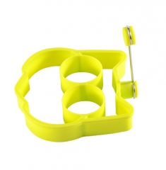Silicone owl shape egg fryer with S/S wire,Egg Cooking Rings,Silicone egg former,Durable & Reusable Silicone Ring Eggs