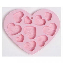 Silicone heart shape chocolate mould candy mould baking mould