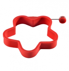 Silicone flower egg fryer with S/S wire,Egg Cooking Rings,Silicone egg former,Durable & Reusable Silicone Ring Eggs