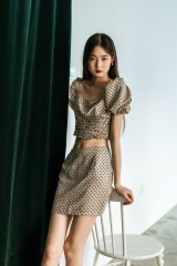 Khaki Dotted Set