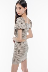 Khaki Dotted Set