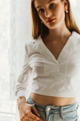 Linen White Blouse
