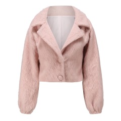 Pink Wool Coat