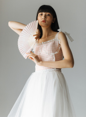 Pink Houndstooth Top