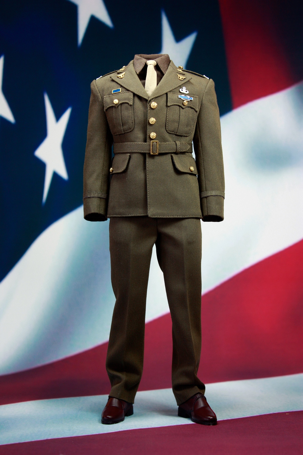 POPTOYS 1/6 X19 a World War II US team captain Uniform suit