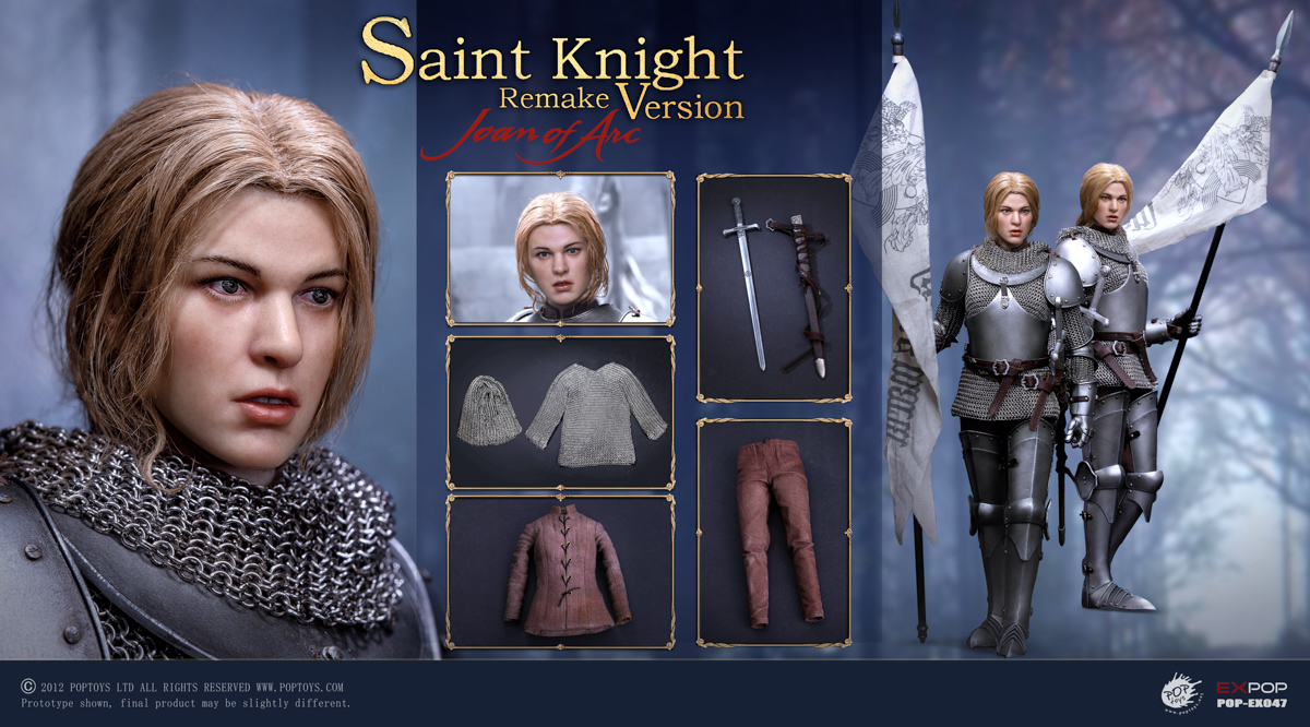 POPTOYS 1/6 Saint Knight 2.5mm diameter handcrafted chain armor 100% Metal armor Joan of Arc 2.0 10th Anniversary