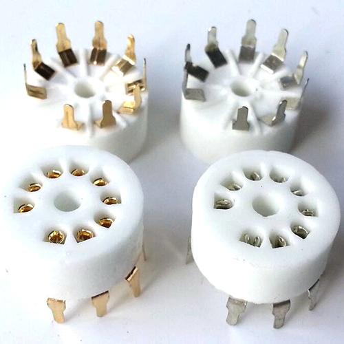 1PC Gold Plated GZC9-Y-3 9pin Vacuum Tube Socket for 6p1 6n1 6n3 6p14
