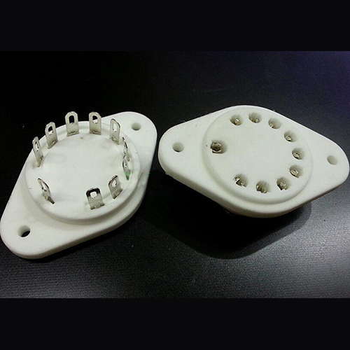 1PC Silver Plated Ceramic Tube Socket 10Pin  GZC10-B for Telefunken EL152 FL152